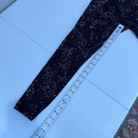 Sweaty Betty Womens Pants 4 Black Confetti Print Power 7/8 Leggings Performance - Picture 6 of 13